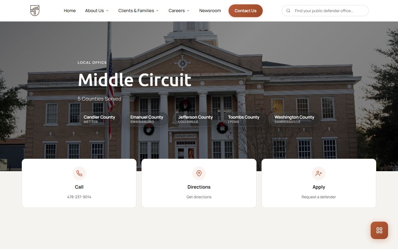 Middle Circuit Public Defender office page