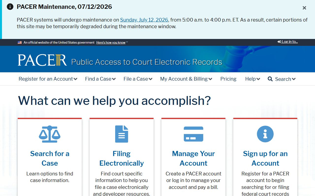 Emanuel County Superior Court federal records PACER access