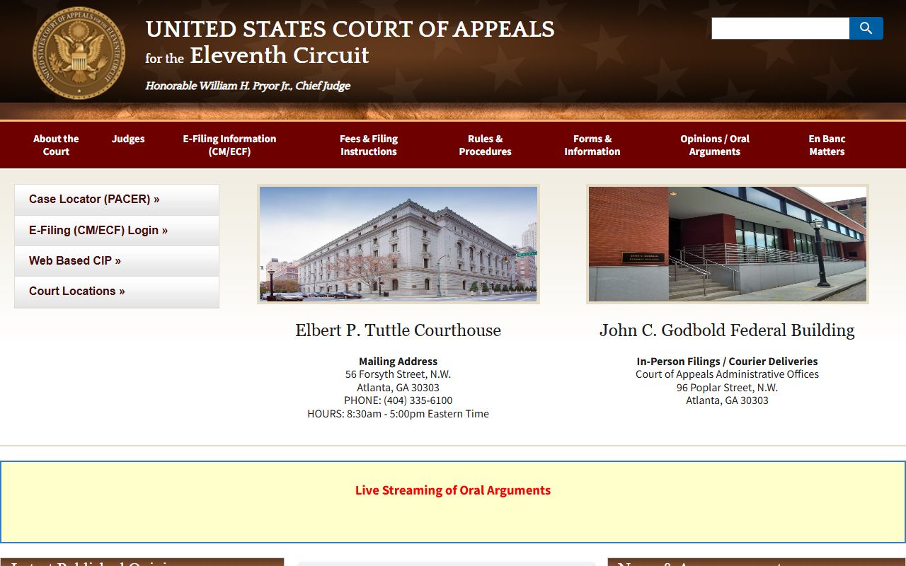 Emanuel County Superior Court federal records Eleventh Circuit Court of Appeals