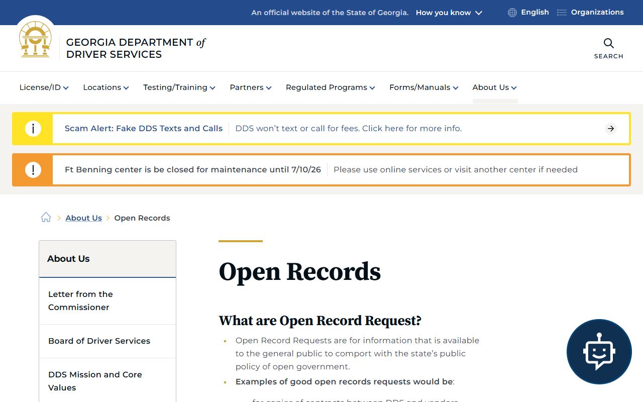 Emanuel County marriage and divorce records Georgia DDS open records boundary